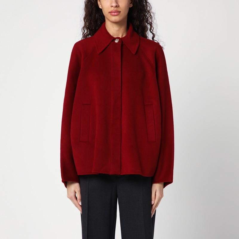 ジャケット Loulou Studio Camila jacket in burgundy wool Loulou Studio Camila jacket in burgundy wool – Lord & Taylor