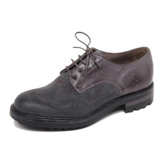 Corvari Vintage Donkergrijze Su&egrave;de Leren Schoen - Heren - Veterschoenen - Grijs - 40 1/2 EU - Su&egrave;de - Schoenen