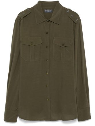Dondup spread-collar shirt - Green