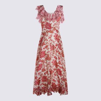 Etro Womens Dresses Fucsia-White _si Fucsia/white