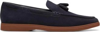 Clarks Torford Tassel - Heren - Loafers - Blauw - 40 1/2 EU - Su&egrave;de - Schoenen