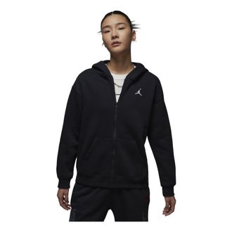 Nike Jordan (WMNS) Air Jordan Brooklyn Fleece Full Zip Hoodie Asia Sizing Black FV7168-010