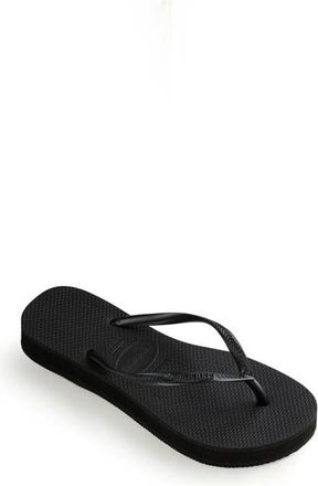 Havaianas Slim Flatform Flip Flop in Black at Nordstrom, Size 11