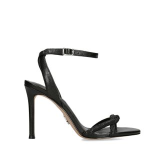 Steve Madden Womens Jewells Black Sandals Fabric - Size UK 5