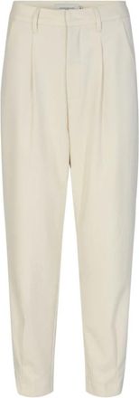 Copenhagen Muse Jet Stream Broek met Slimme Snit - Dames - Broeken - Beige - S - Polyester - Broeken
