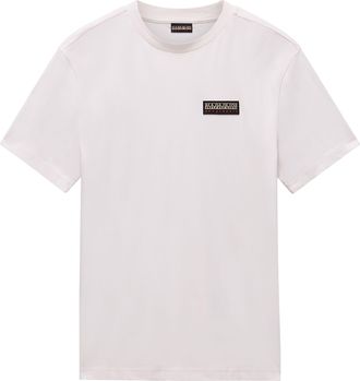 Napapijri Kurzarmshirt NAPAPIJRI S-IAATO, Herren, Gr. XL, weiss (wei&szlig; whisper), Web, Obermaterial: 100% Baumwolle, unifarben, regular fit normal, Rundhals, eing