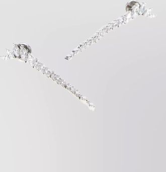 Swarovski metal earrings