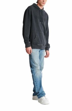 Balmain Vintage Balmain Embroidered Hoodie in Grey at Nordstrom, Size Small