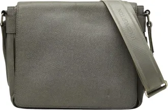 Louis Vuitton Glacier Gray Leather Shoulder Bag (Pre-Owned)
