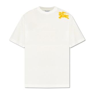 Burberry T-Shirts, male, White, 2XL, Printed T-shirt