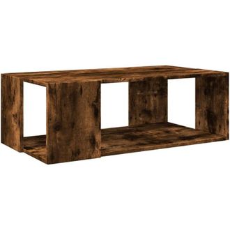 vidaXL Tavolino da Salotto Rovere Fumo 89,5x48x30 cm Legno Multistrato - Vidaxl