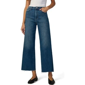 Joe's The Mia Raw Hem High Waist Ankle Wide Leg Jeans in Candor at Nordstrom, Size 27