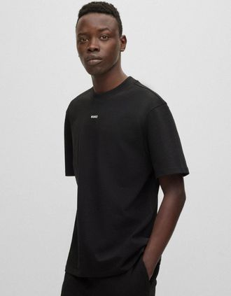 HUGO BOSS Mens HUGO Dapolino Mens T-Shirt NOS - Black 001 - Size: 42