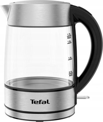 T-fal Ki772d Tetera El&eacute;ctrica 1,7 L 2400 W Acero Inoxidable, Transparente