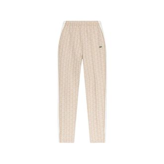 Lacoste Sweatpants, male, Beige, Size: XL Patterned Track Pants