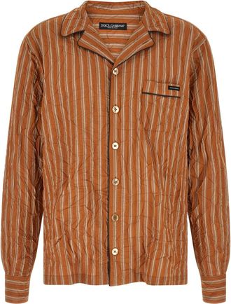 Dolce & Gabbana Brown Vanity Shirt