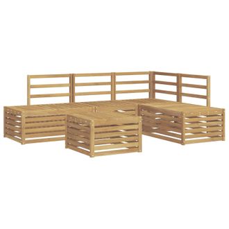 vidaXL Conjunto De Sof&aacute;s De Exterior 5 Pieza Blanco Vidaxl