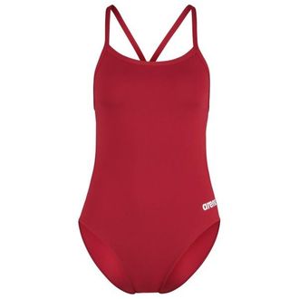 Arena Team Swimsuit Challenge Solid Badeanzug f&uuml;r Damen | rot
