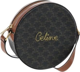 Celine Pre-owned Vintage Plastic Shoulder Bag - Dames - Vintage Schoudertas - Zwart - ONE Size - Leer - Vintage