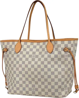 Louis Vuitton White Damier Azur Tote Bag (Pre-Owned)