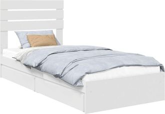 vidaXL Cama Con Almacenamiento 90 X 200 Cm Madera De Ingenier&iacute;a Vidaxl