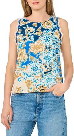 Vince Camuto Crochet Trim Tank in Sepia Tan at Nordstrom Rack, Size X-Large
