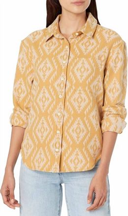 Pendleton Long Beach Chamois Shirt In Curry/brown Sugar