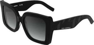 Karl Lagerfeld Kl 6203S Zonnebril - Dames - Zonnebrillen - Zwart - 52 MM - Accessoires
