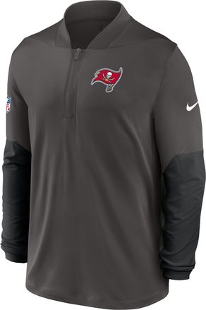 Nike Tampa Bay Buccaneers Feel The Pressure Nike Mens Dri-FIT NFL 1/2-Zip Top in Grey | 03BA467M8B-RZB