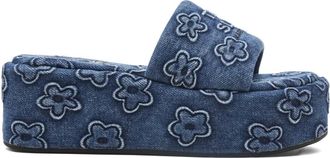 Marc Jacobs Sandali The Daisy con plateau - Blu