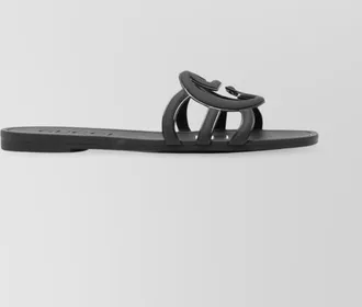 Gucci gg slider sandals with square open toe