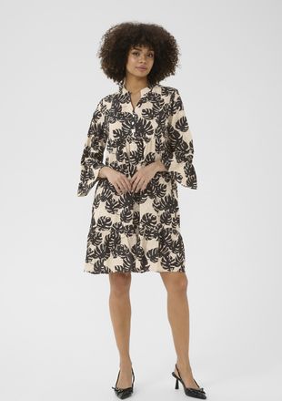 Culture Jurk Loose fit black offwhite