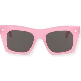 Off-white Selma 51mm Square Sunglasses in Pink Dark Grey at Nordstrom Rack