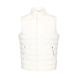 Herno Vests, male, White, Size: M Quilted Down Gilet