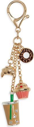Leith Breakfast Bag Charm in Tan Multi- Gold at Nordstrom Rack