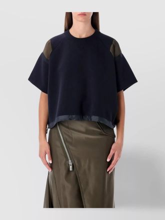 sacai oversized t-shirt drawstring hem