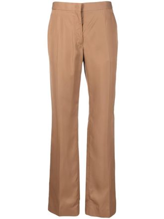 Jil Sander flared tailored trousers - Brown
