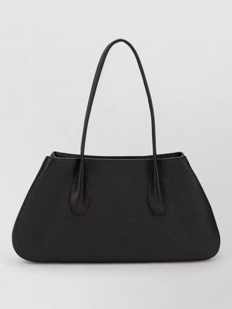 The Row alger leather shoulder bag medium size