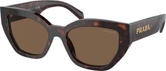 Prada PR A09SF Asian Fit 16N5Y1 Womens Sunglasses Tortoiseshell Size 55