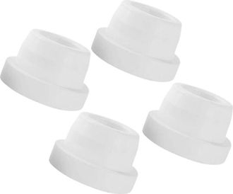 OEM Juego De 4 Tapas De Goma Para Los Extremos De Escaleras De Piscina, Color Blanco