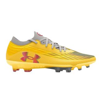 Under Armour Magnetico Elite 4 voetbalschoenen voor heren, voor harde ondergrond (Geel)