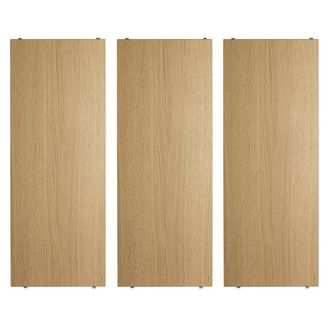 String Furniture String - Regalboden 78 x 30 cm (3er-Pack), Eiche