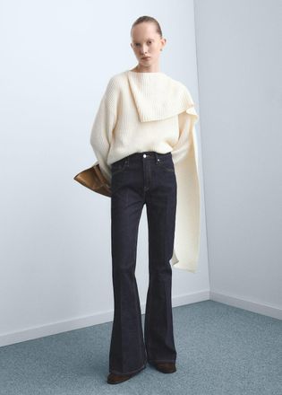 Mango Jeans Violeta flare vita alta blu - Donna - 36 - MANGO