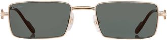 Cartier Green Rectangular Ladies Sunglasses CT0501S 007 54