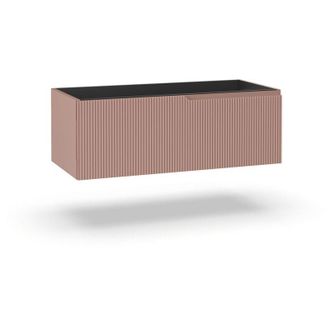 TFT Home Furniture Base portalavabo 1 cestone ZIP rosa cipria