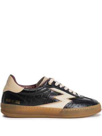 MOA Master Of Arts croc-embossed lightning sneakers - Black