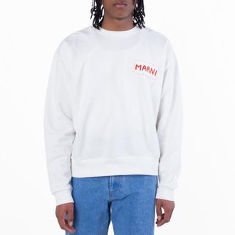 Marni Long Sleeve Cotton Sweatshirt, Brand Size 50 (US Size 40)