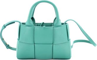 Bottega Veneta Arco Maxi Intrecciato Leather Candy tote bag - Groen
