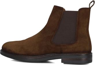 Mazzeltov Schoenen, Heren, Bruin, 43 EU, Su&egrave;de, Bruine Chelsea Boots voor Heren