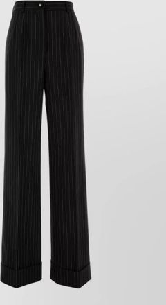 Dolce & Gabbana virgin wool wide-leg trousers